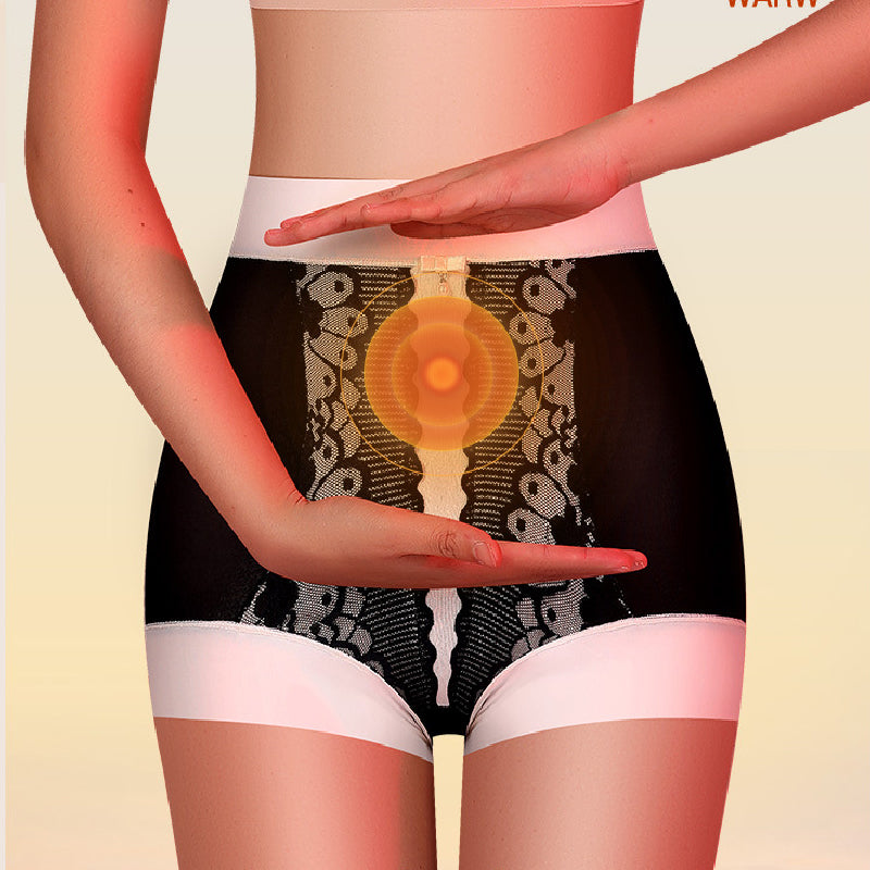 Women's Lace High-Rise Panties with Plush Lining