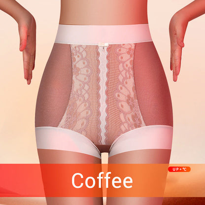 Women's Lace High-Rise Panties with Plush Lining