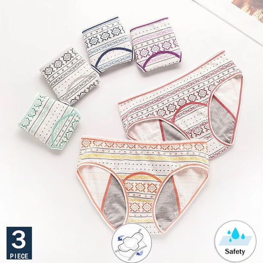 Kit of 6 Menstrual Panties for Young Girls