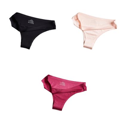 Pack of 3 Ice Silk Panties 100% Invisible Panties