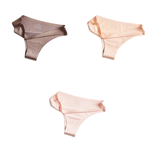 Pack of 3 Ice Silk Panties 100% Invisible Panties