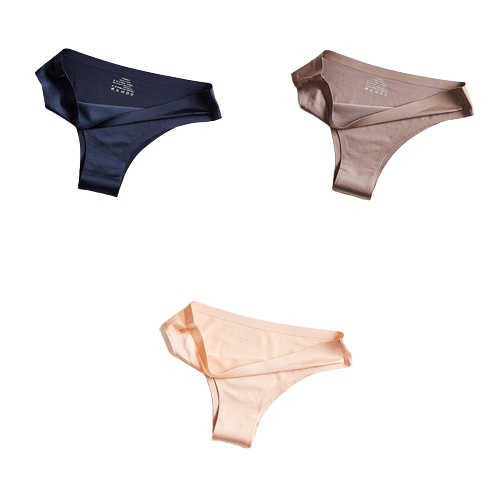 Pack of 3 Ice Silk Panties 100% Invisible Panties