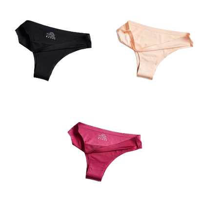 Pack of 3 Ice Silk Panties 100% Invisible Panties