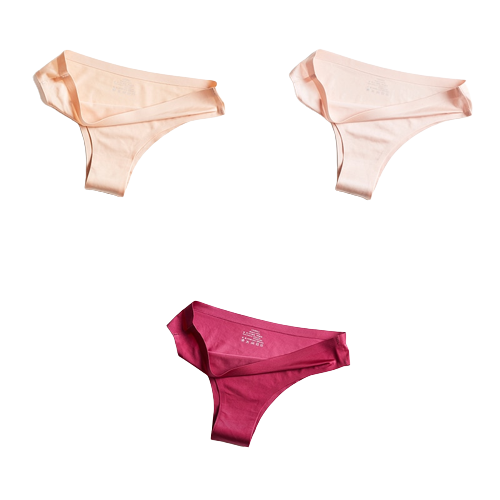 Pack of 3 Ice Silk Panties 100% Invisible Panties