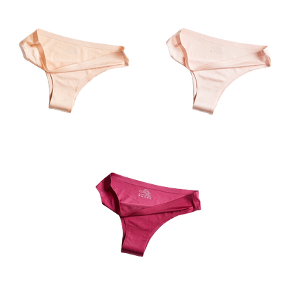 Pack of 3 Ice Silk Panties 100% Invisible Panties