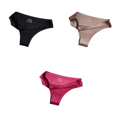 Pack of 3 Ice Silk Panties 100% Invisible Panties