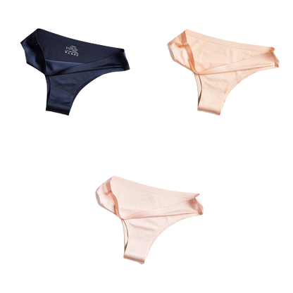 Pack of 3 Ice Silk Panties 100% Invisible Panties