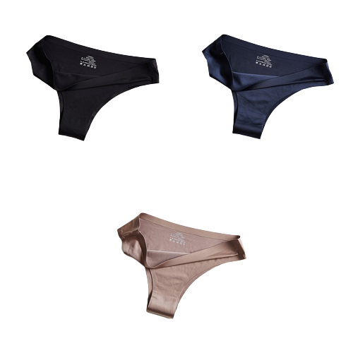 Pack of 3 Ice Silk Panties 100% Invisible Panties