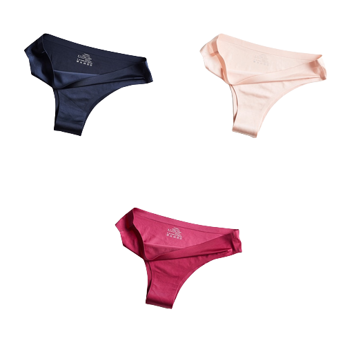 Pack of 3 Ice Silk Panties 100% Invisible Panties