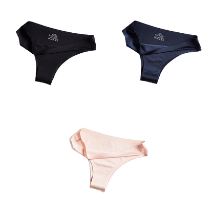 Pack of 3 Ice Silk Panties 100% Invisible Panties