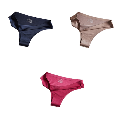 Pack of 3 Ice Silk Panties 100% Invisible Panties