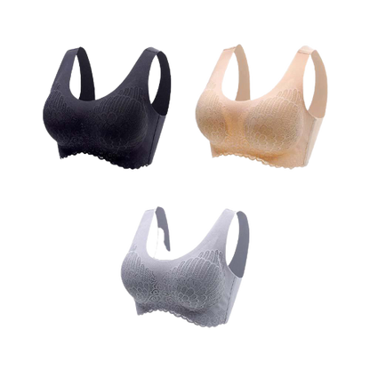 Lot de 3 Brassières Dentelle 5D sans couture