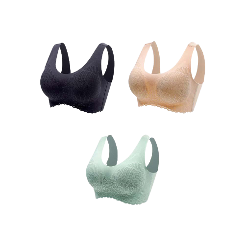 Lot de 3 Brassières Dentelle 5D sans couture