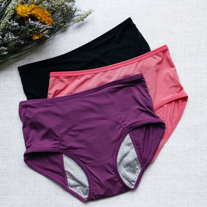 Pack of 5 Menstrual Panties for all Flows