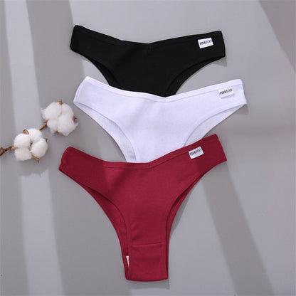 Set of 4 Brazilian briefs in cotton, Finetoo model