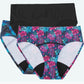 Cueca de maiô menstrual para mulheres Biquíni menstrual Silesty - Maiô menstrual estiloso em 3 cores 