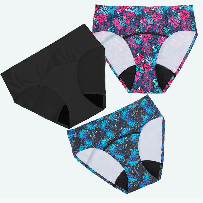 Bas de Maillot de bain menstruel pour Femme Bikini Menstruel Silesty - Maillot de bain regles stylé en 3 couleurs