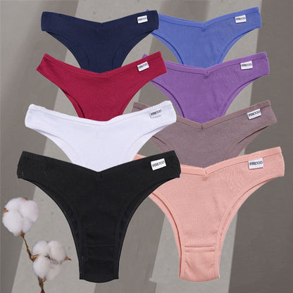 Set of 4 Brazilian briefs in cotton, Finetoo model