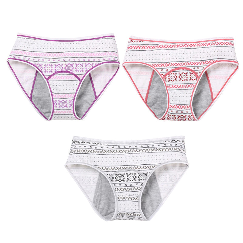 Viola Menstrual Panties - Medium Flow (Pack of 3 Cotton Period Panties)