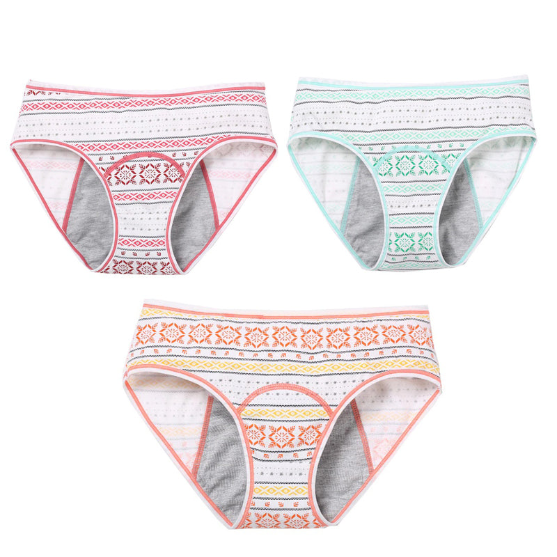 Viola Menstrual Panties - Medium Flow (Pack of 3 Cotton Period Panties)