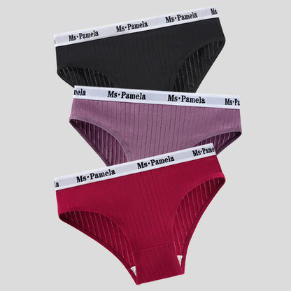 Pack of 3 Organic Cotton Panties - Pamela Model