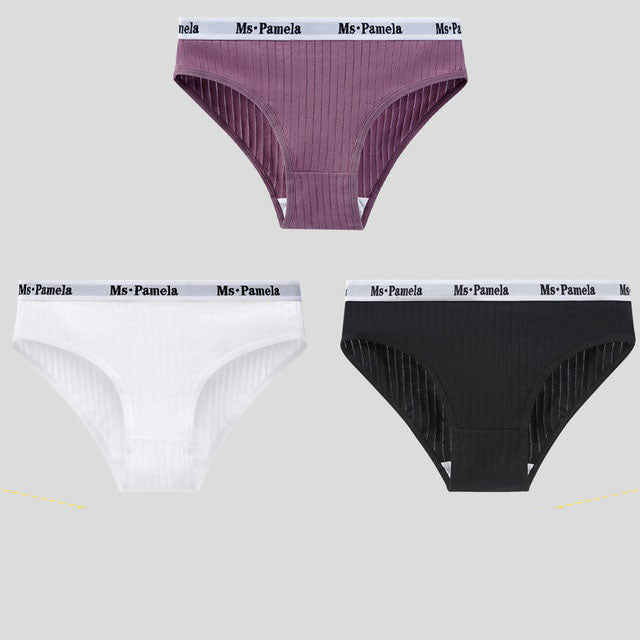 Pack of 3 Organic Cotton Panties - Pamela Model