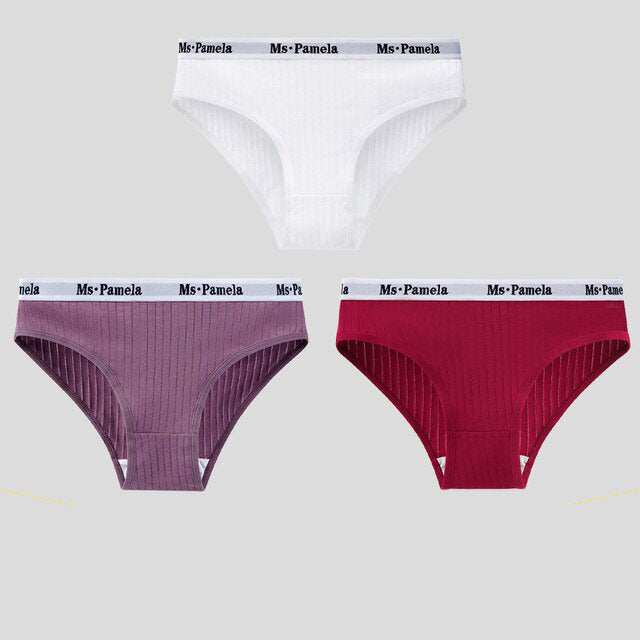 Pack of 3 Organic Cotton Panties - Pamela Model