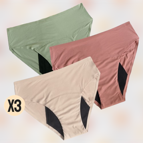 Lot of 3 Colorful Menstrual Panties