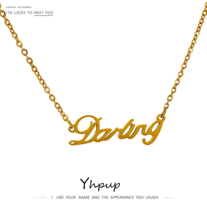 Personalized Name Necklace - Gold Plated 