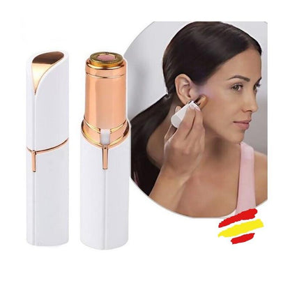 Painless facial hair remover with LED light 