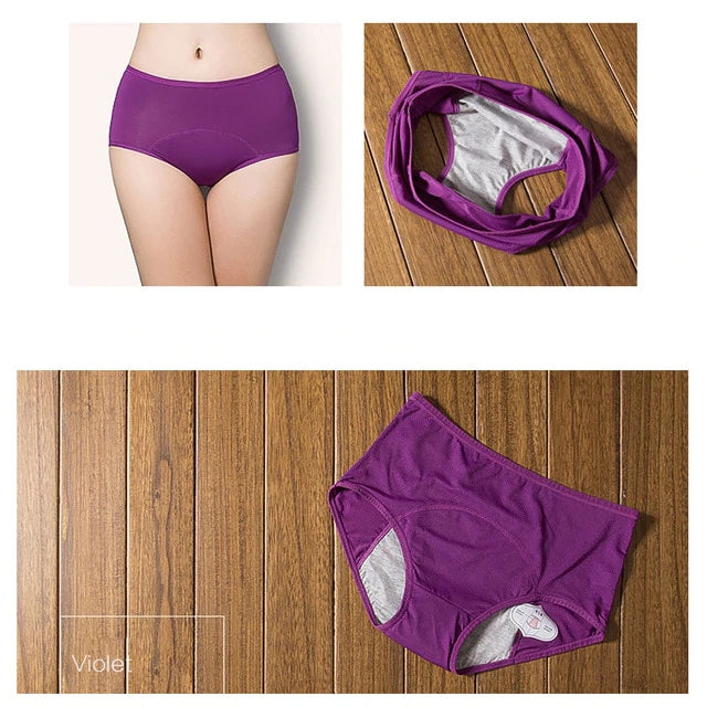 Lot of 3 Menstrual Panties - Panties against urinary leaks and white discharge 